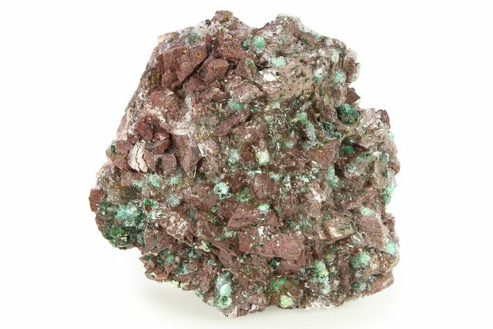 Malachite and Selenite on Ferroan Dolomite - Morocco #290828